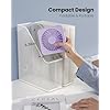 Gaiatop USB Desk Fan, 5 Inch Small Portable Table Top Desk Fan, Strong Wind, Ultra Quiet, 3 Speeds, 180° Tilt Folding, Mini Personal Cooling Essential for Office, Home, Bedroom, Dormitory, Kitchen, Purple - Image 3