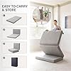 MLILY Tri-Fold Memory Foam Mattress, 4-Inch Single Folding Mattress with Foldable Washable Cover, Travel and Guest Pad, 75″ x 25″ x 4″, Gray - Image 3