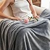 KMUSET Fleece Blanket Throw Blanket Size Grey Lightweight Super Soft Comfortable Luxury Bed Blanket Microfiber Factory Store - Image 4