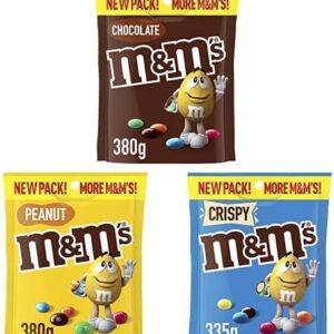 M&M’S Milk Chocolate Snack Time Bundle (Milk Chocolate, Peanut, Crispy)