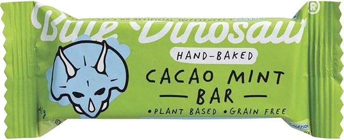 Blue Dinosaur Cacao Mint Snack Bar, Cacao Mint 540 grams, Pack of 12 - Image 3