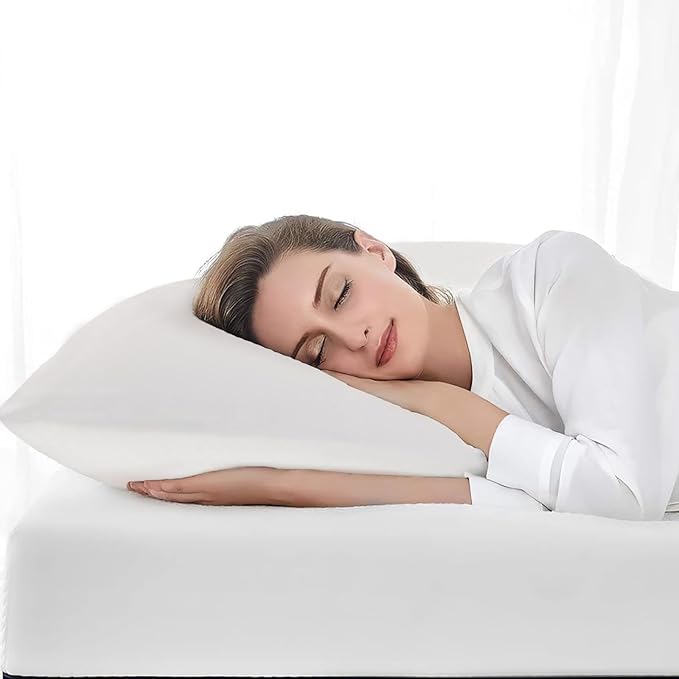 Sleeping Pillow, Hotel Quality Pillow, Standard Pillow, Stay Cool, Soft, Comfortable, Breathable, Bedding, Suitable for Back, Side, Stomach, Sleepers, 19.7 × 11.8 × 2.7 Inches - Image 2