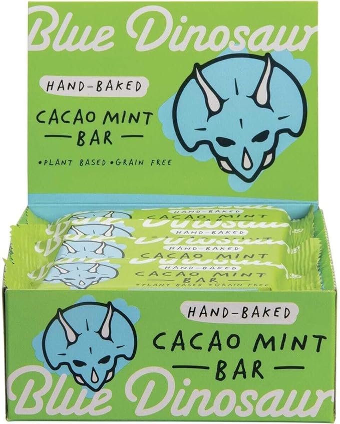 Blue Dinosaur Cacao Mint Snack Bar, Cacao Mint 540 grams, Pack of 12 - Image 6