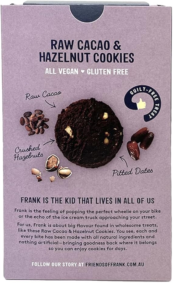 Friends of Frank Raw Cacao and Hazelnut Cookies, 160 g - Image 3