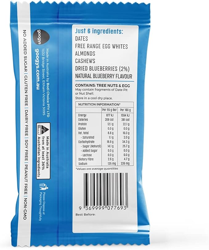 Googys Blueberry Natural Paleo Protein Bar - Image 3