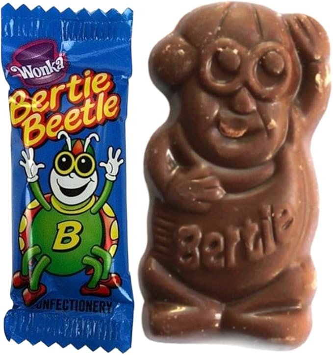 Bertie Beetle Chocolates 50 Pack – Bulk Value Pack – Australian Made Chocolate Treats For Halloween Birthday Movie Night Easter Christmas