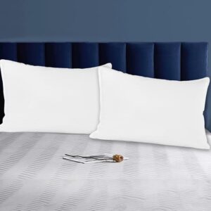Sleeping Pillow, Hotel Quality Pillow, Standard Pillow, Stay Cool, Soft, Comfortable, Breathable, Bedding, Suitable for Back, Side, Stomach, Sleepers, 19.7 × 11.8 × 2.7 Inches