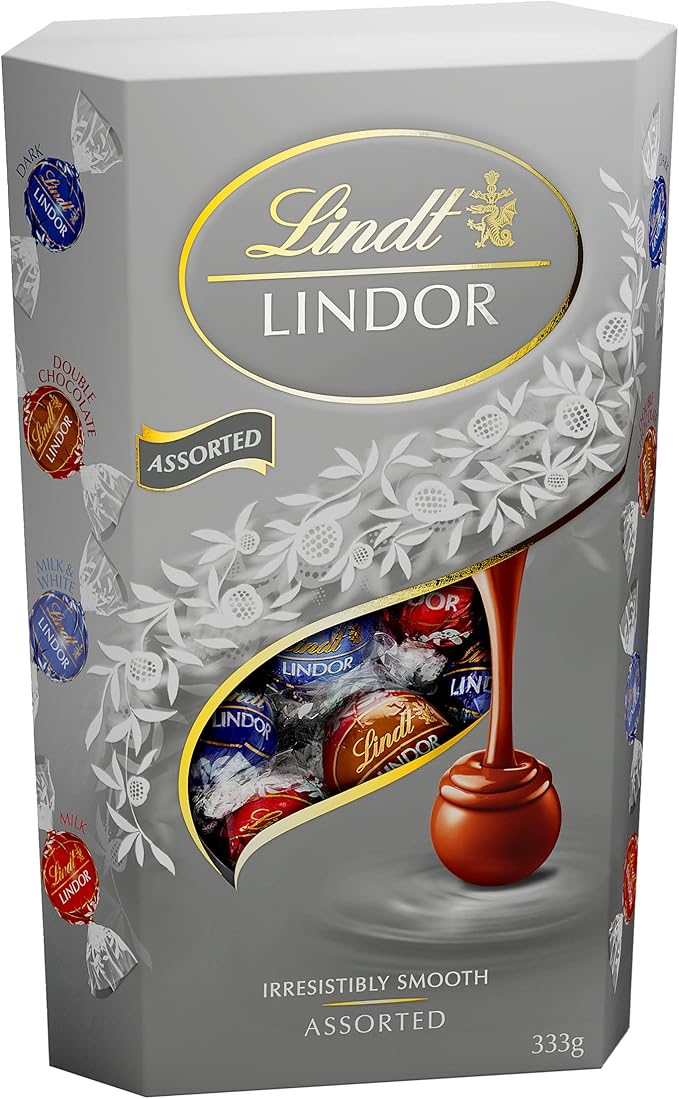 Lindt Lindor Silver Assorted Chocolate Cornet 333g