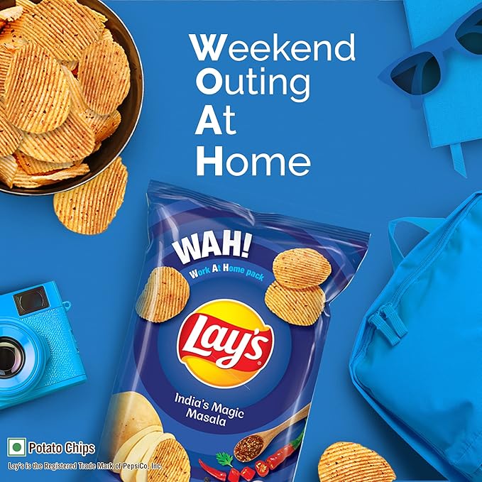 Lay’s Potato Chips, India’s Masala Magic Flavour, Crunchy Chips & Snacks , 82G/100G /115 Gram (Weight May Vary) - Image 5
