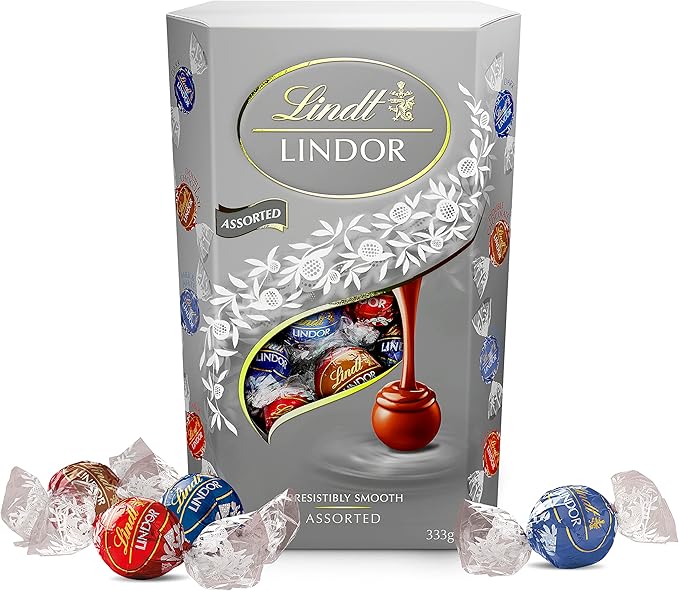 Lindt Lindor Silver Assorted Chocolate Cornet 333g - Image 2