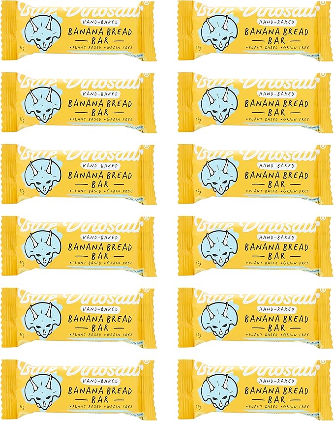 Blue Dinosaur Banana Bread Snack Bar, Banana Bread 540 grams, Pack of 12 - Image 4