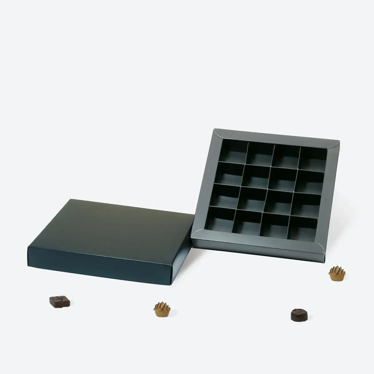 A6 vierkante chocolade stijve geschenkdoos | Aangepaste logo bruiloft/verjaardag/babycadeau/verpakking milieuvriendelijk - Image 4