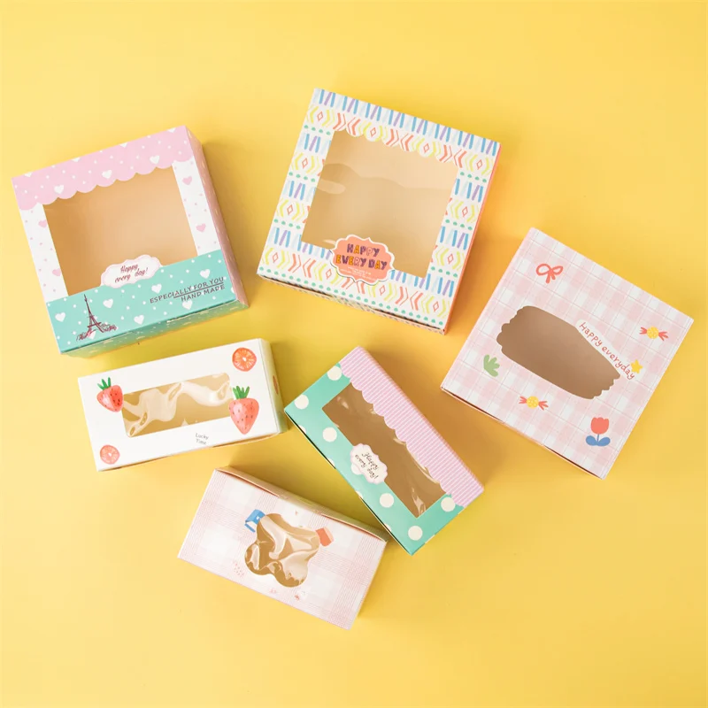 StoBag 5st Eigeel Fris Koekje Bakken Verpakking Donuts Chocolade Cadeau Helder Venster Verjaardag Kerst Evenement & Feestartikelen - Image 3