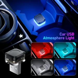 Nieuwe Universele USB Auto-interieur Ambient Sfeer Licht LED Signaallichten Auto Reading Nachtlampje Woondecoratie Accessoires