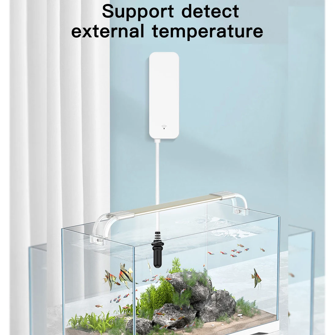 Alarmest Tuya WiFi temperatuur-vochtigheidssensor met externe sonde voor Smart Home Hygrometer APP-monitoring voor planten Aquarium - Image 5