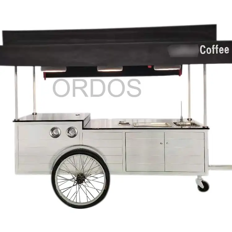 Coffee Ice Cream Hot Dog BBQ Snacks Inverted Bicycle Food Shop Fully Equipped Kitchen