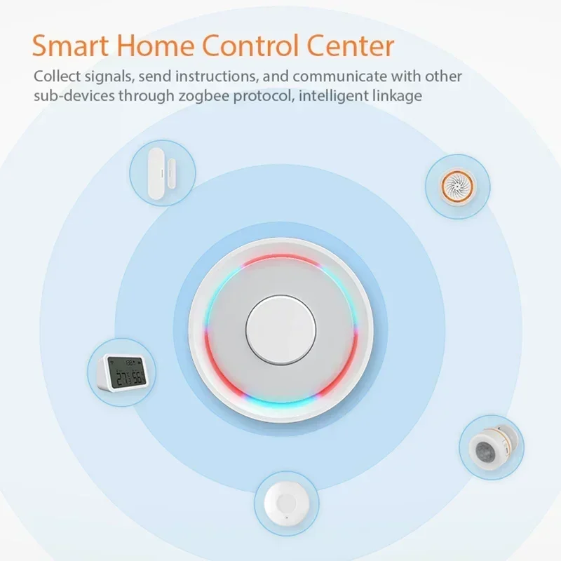 Tuya Zigbee Smart WiFi Gateway Draadloos bedrade hubbrug Afstandsbedieningsprotocol Werk met Alexa Google Smart Life Homekit Apple - Image 3