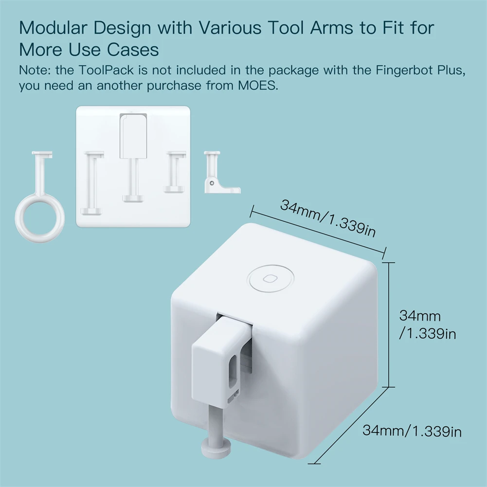 Moes Tuya Smart Bluetooth Fingerbot Switch Button Pusher Smart Life App Voice Control Via Alexa, Google Assistent - Image 6