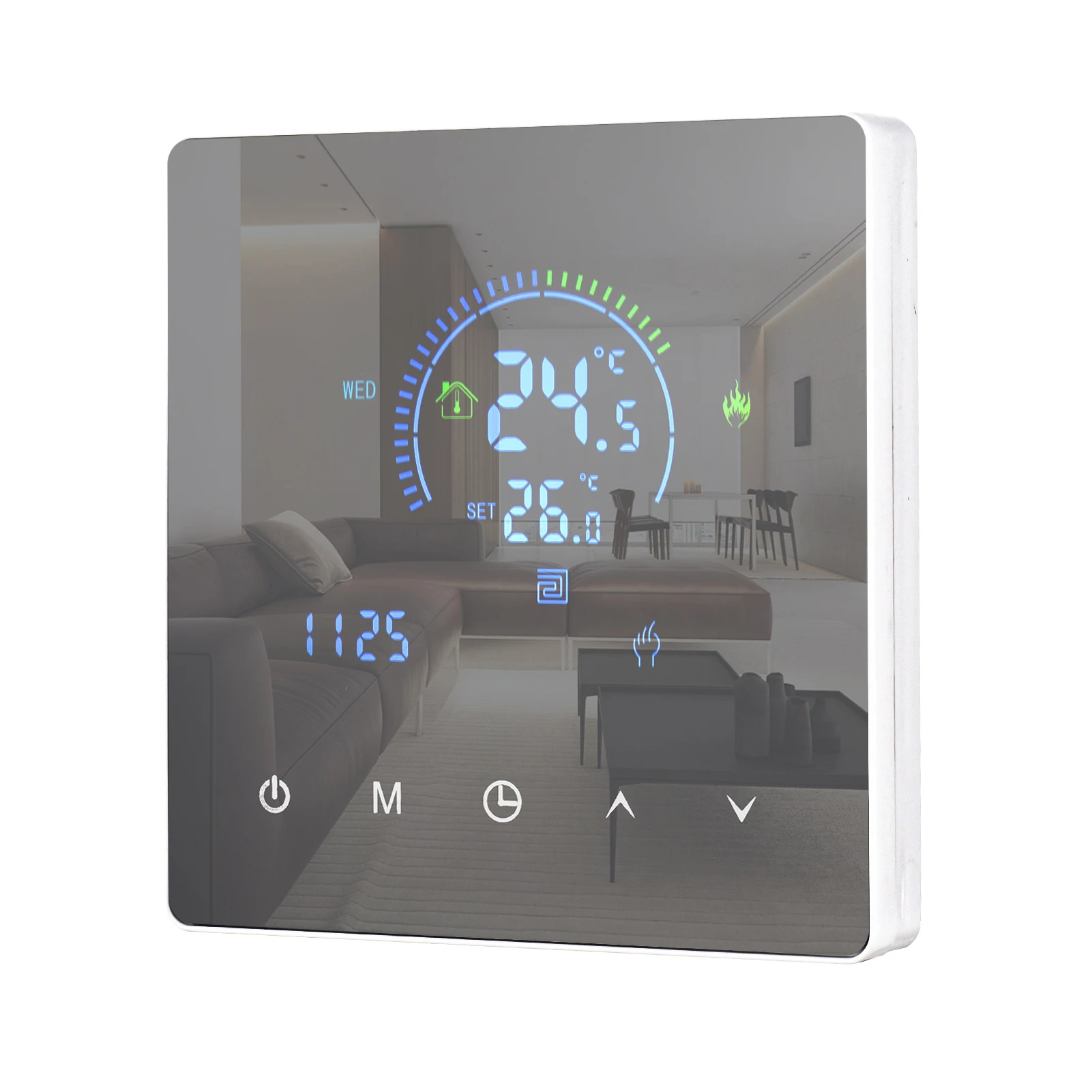 Slimme intelligente kamerthermostaat temperatuurregelaar LCD-display aanraakknop programmeerbaar voor thuiskantoor schoolhotel - Image 2