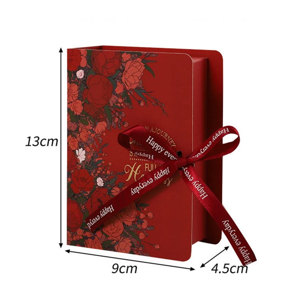 Prachtige chocolade geschenkdoos boekvorm geschenkverpakking met lint kartonnen snoep huidige doos voor bruiloft Valentijnsdag - Image 6