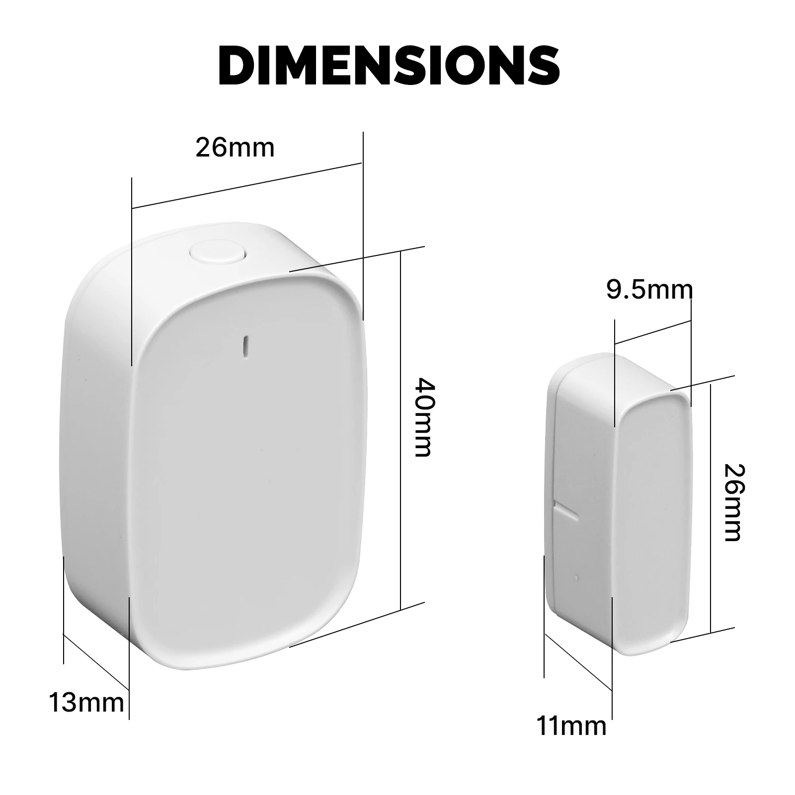 Moes Tuya Zigbee Smart Window Deur Poort Sensor Detector Smart Home Alarmsysteem Smart Leven Tuya App Afstandsbediening - Image 6