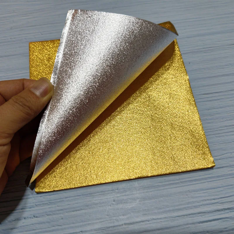 100 stks 15x15 cm Goud Zilver Roze Blauw Paars Schil Aluminiumfolie Papier Bruiloft Chocolade Wrapper Snoep Wikkelen Gebak Verpakking Zak - Image 5