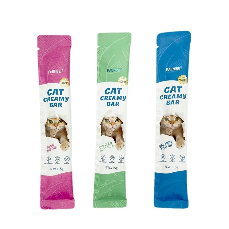 factory direct sales pet snacks cat food wet food cat creamy bar cat treats snacks strips - Image 2