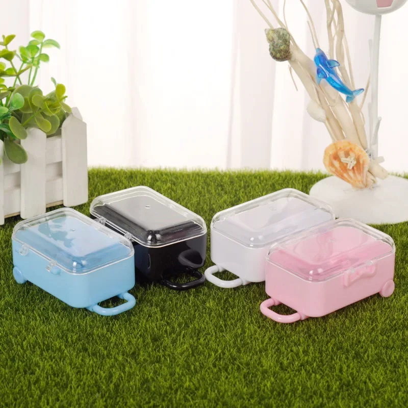 5 stuks mini reisbagage plastic chocolade bonbondoos koffer geschenkverpakking voor bruiloft baby shower verjaardagsfeestje decoratie - Image 5