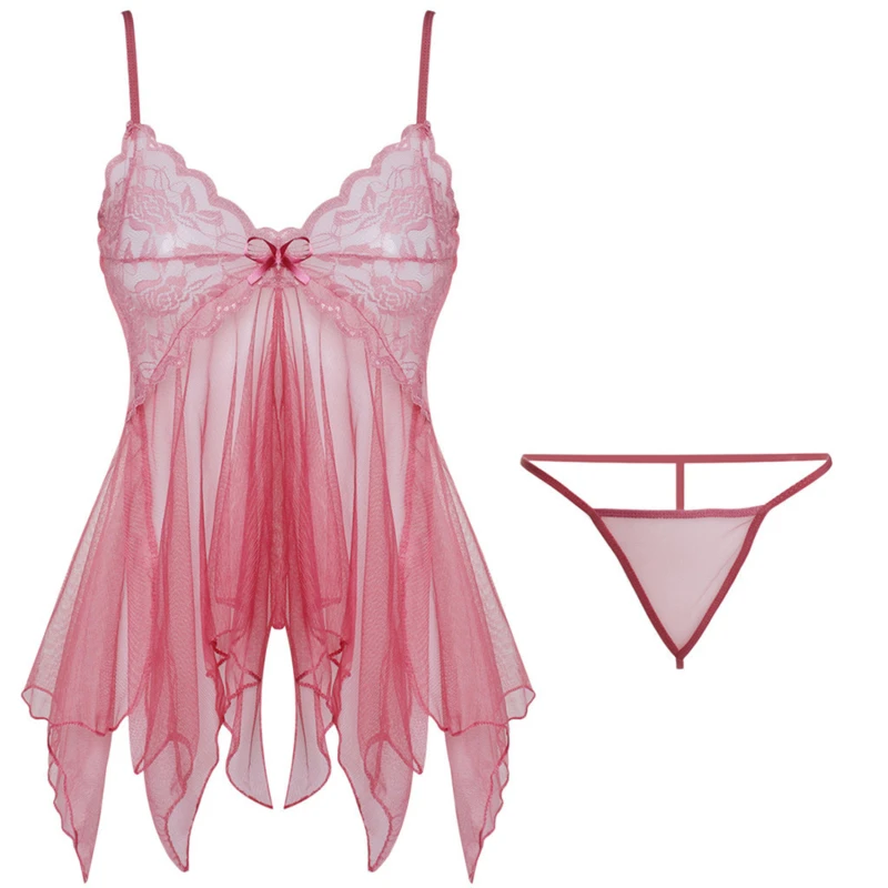 Sex Clothes Open Crotch Bra Lace Sleepwear Erotic Hot Sexy Costumes Wedding Erotic Bodysuit Women Babydolls Dress Sexy Lingerie - Image 4
