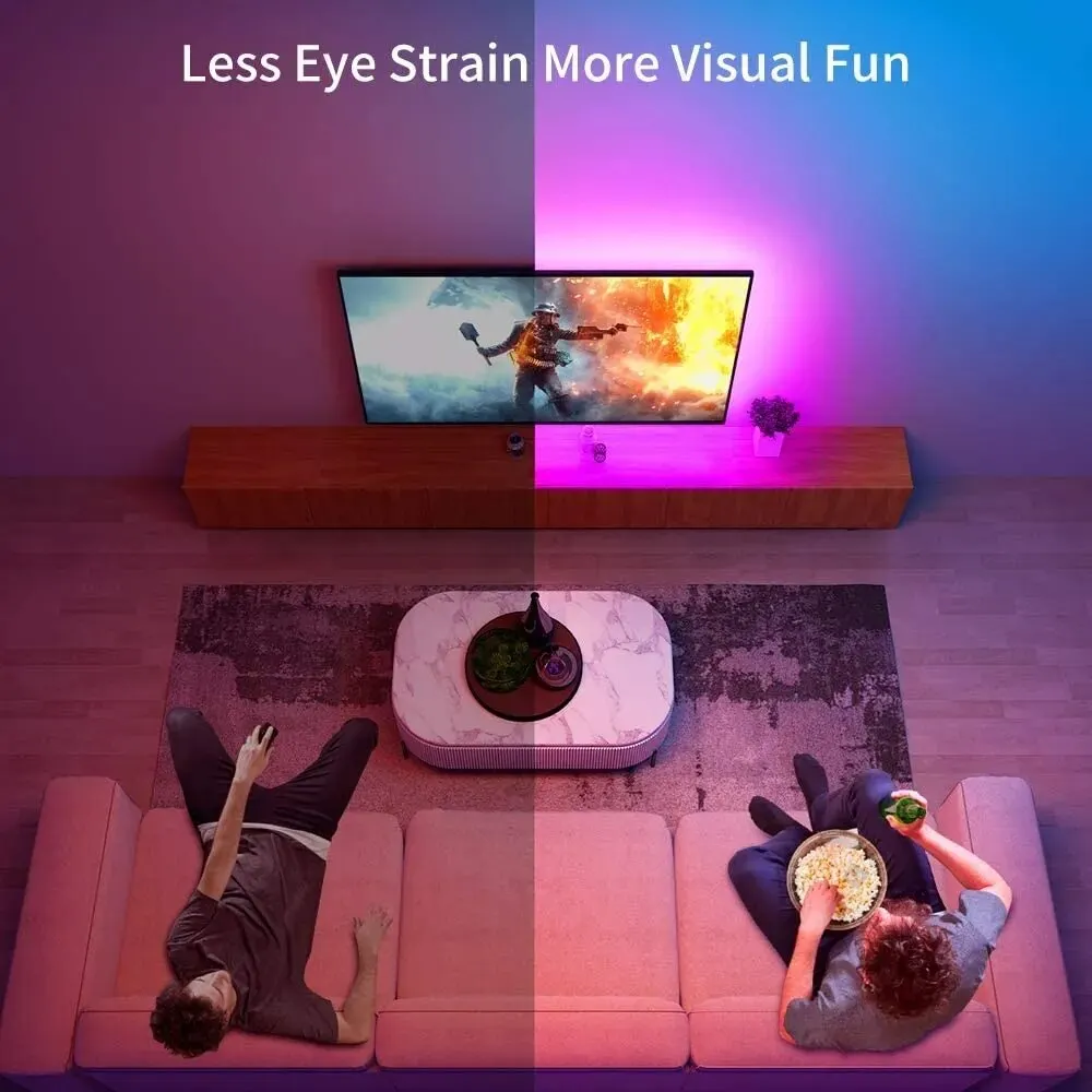 Smart Bluetooth Led Strip Verlichting RGB 2835 5 V USB Smart Leven App Gecontroleerd voor Desktop Scherm TV BackLight flexibele Diode Tape - Image 6