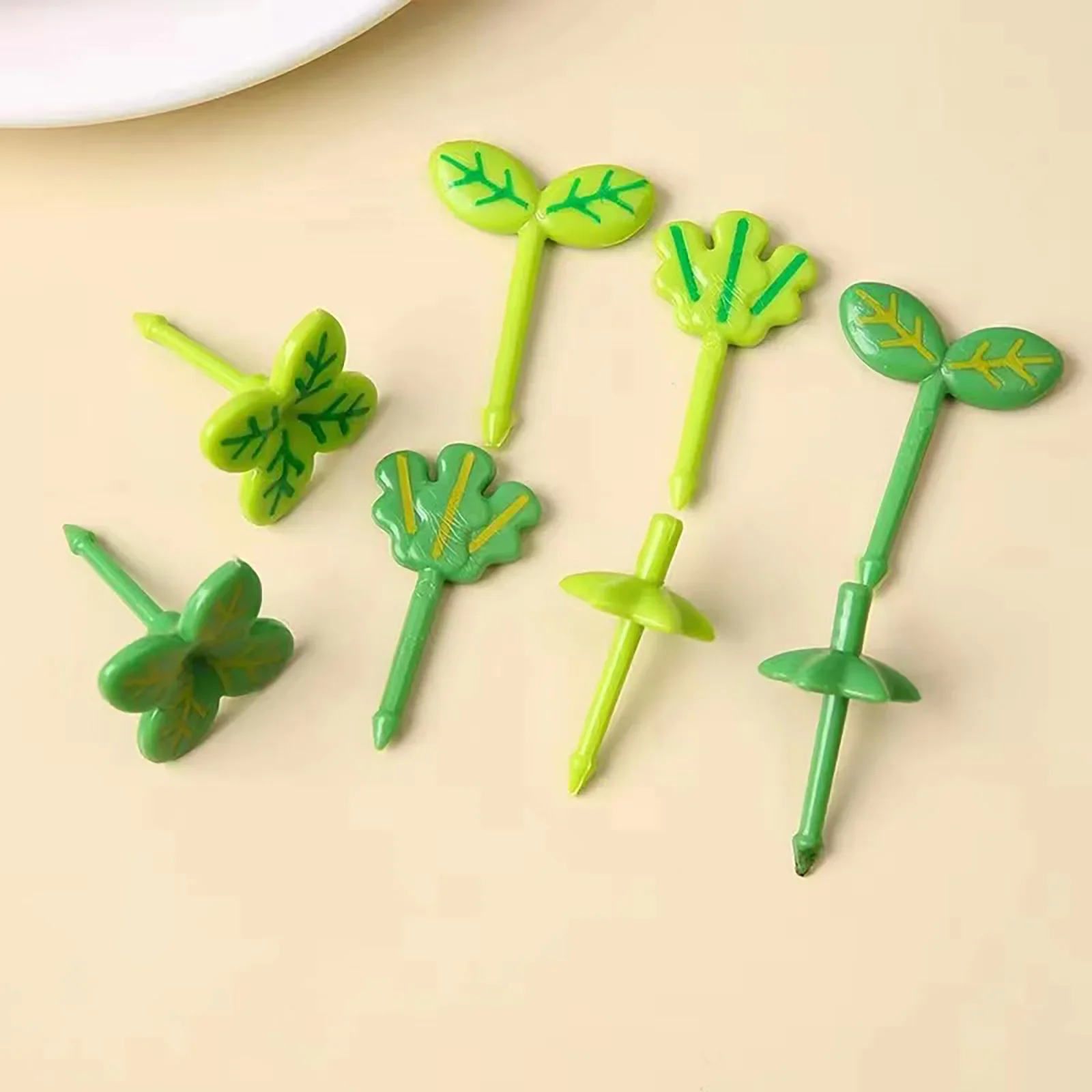 8-40pcs Fruit Fork Mini Cartoon Children Snack Cake Dessert Food Pick Toothpick Bento Lunches Party Decor Fruit Forks Pick - Image 6