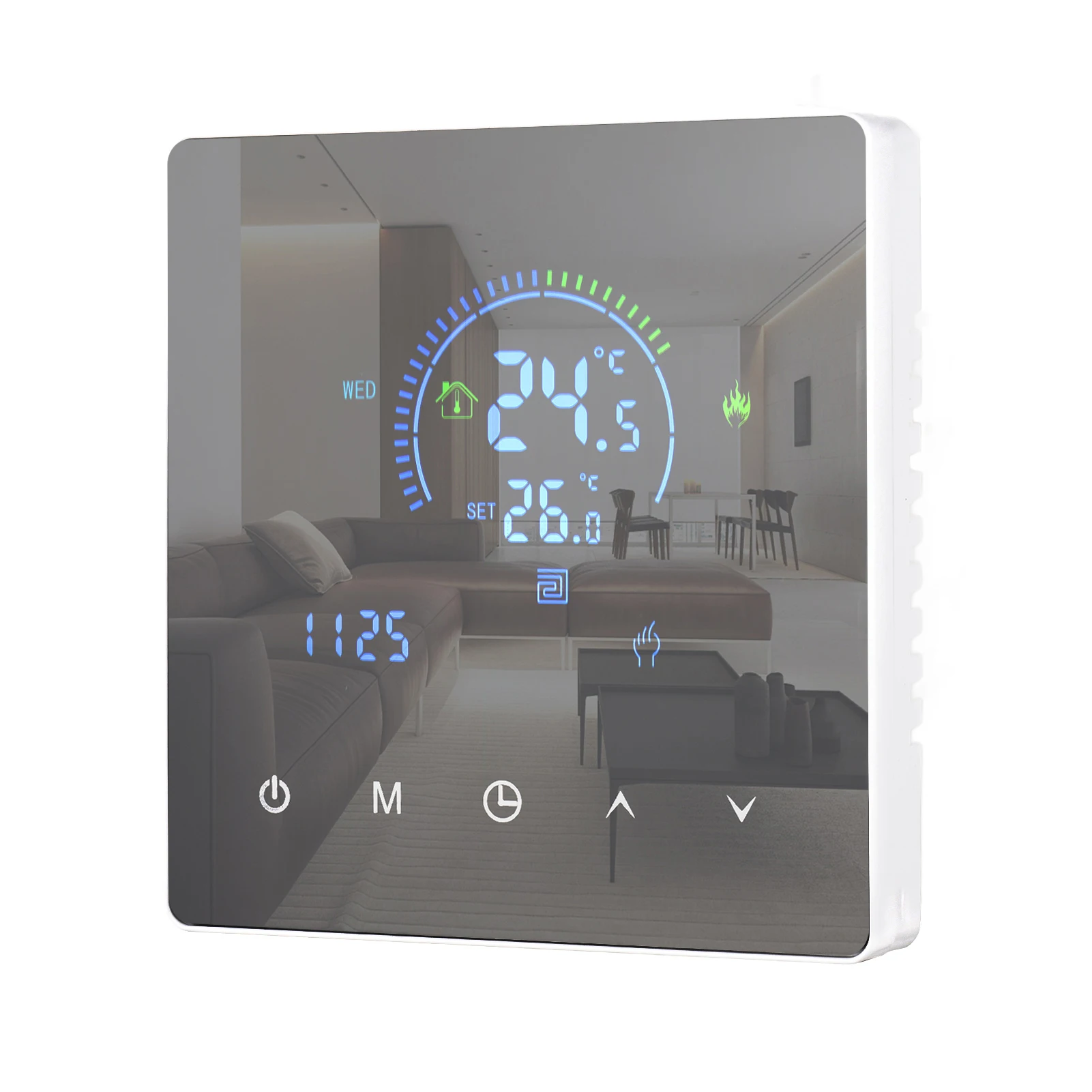 Slimme intelligente kamerthermostaat temperatuurregelaar LCD-display aanraakknop programmeerbaar voor thuiskantoor schoolhotel - Image 3