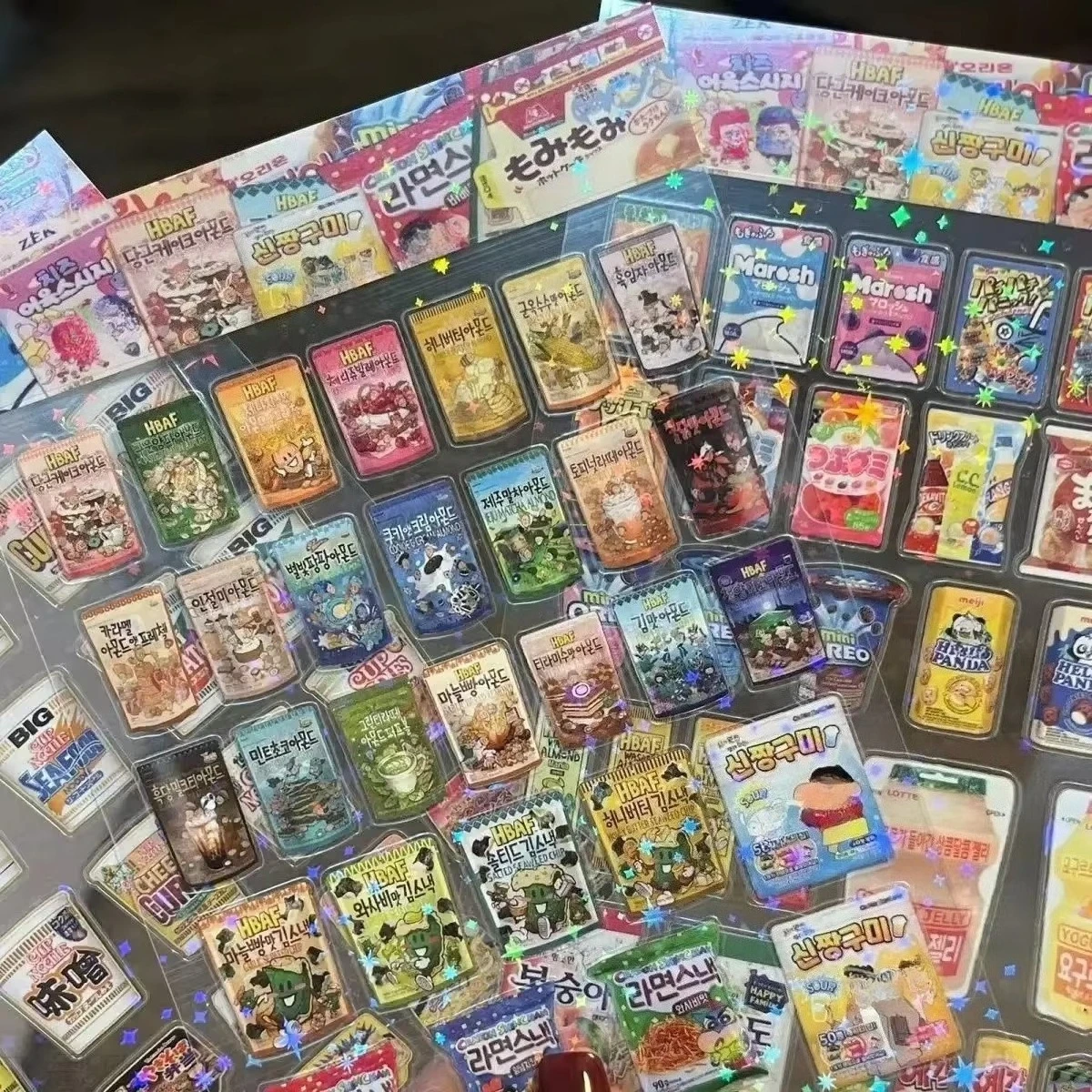 10pcs Snack Food Packaging Stickers For Phone PET Waterproof Cartoon Scrapbook Sticker Journaling Stationery Kawaii - Image 2
