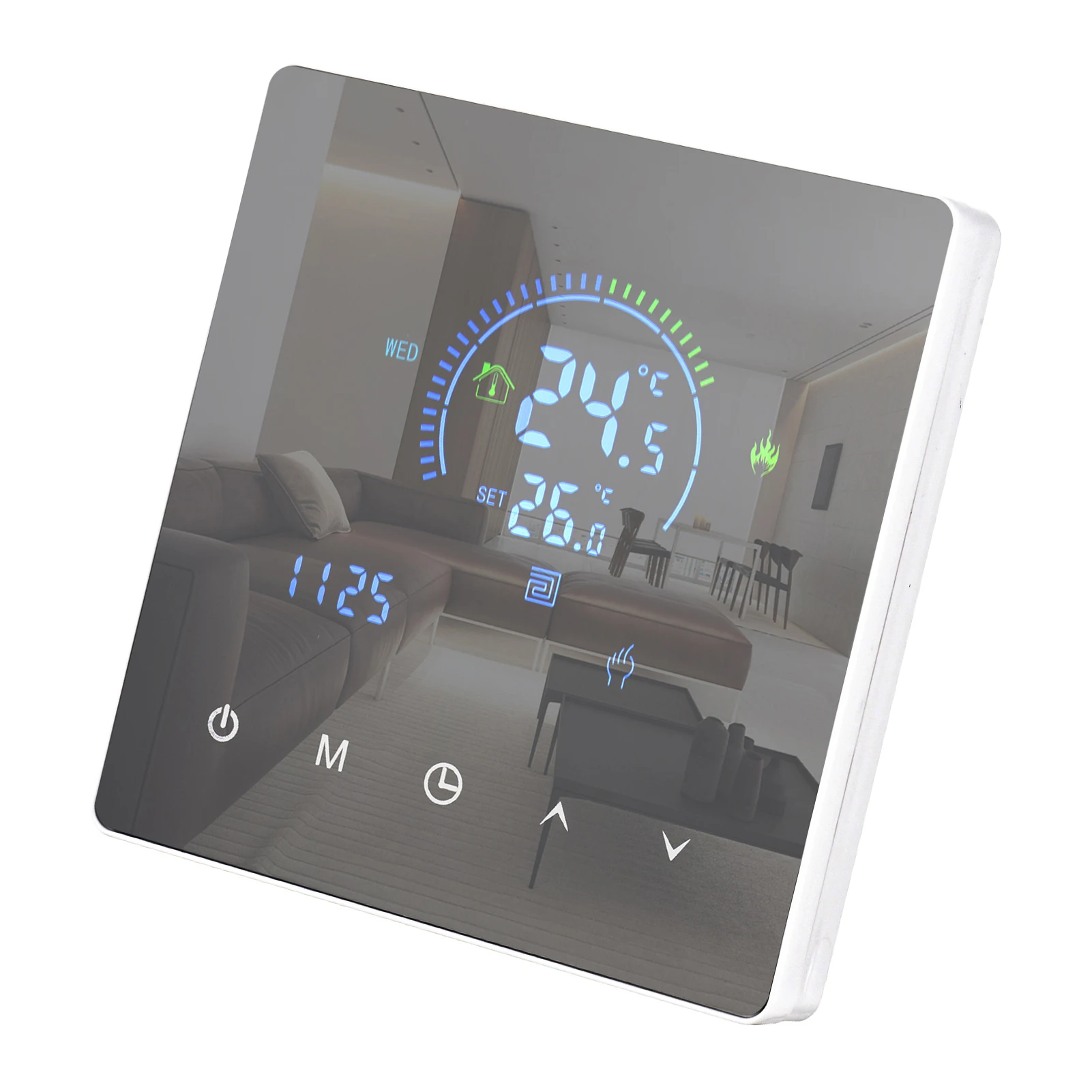 Slimme intelligente kamerthermostaat temperatuurregelaar LCD-display aanraakknop programmeerbaar voor thuiskantoor schoolhotel - Image 6