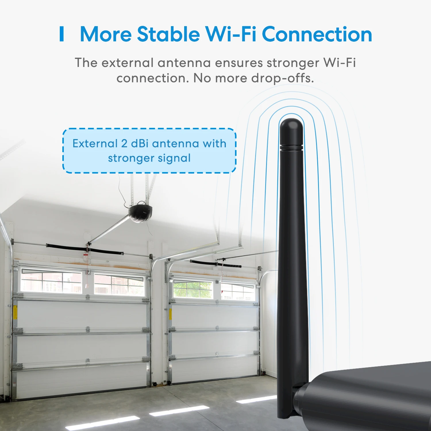 Meross slimme garagedeuropener met externe antenne tot 3 enkele deuren EU-versie Ondersteuning HomeKit Alexa Google Home - Image 2