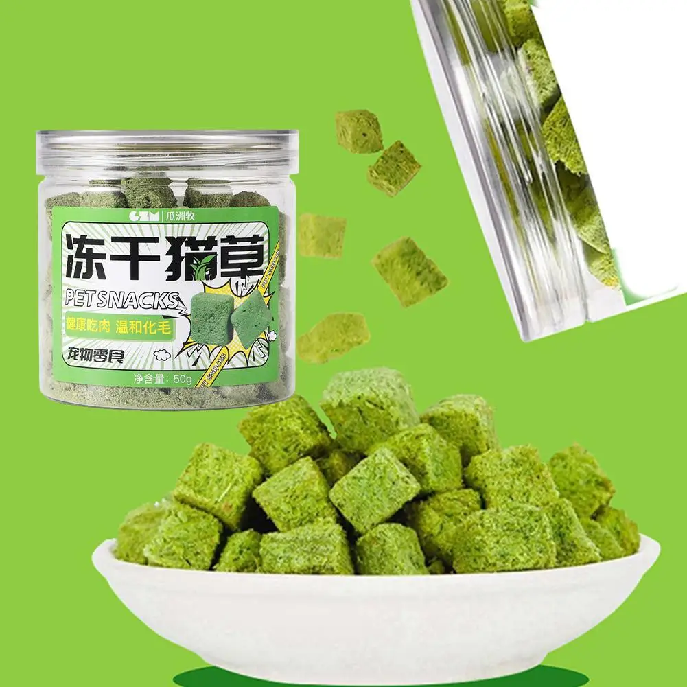 Catgrass Grain Freezedried Cat Snack Row Furry Hairball Teeth Pieces Catgrass Tablets Grinding Catgrass Biscuits X6R5 - Image 4