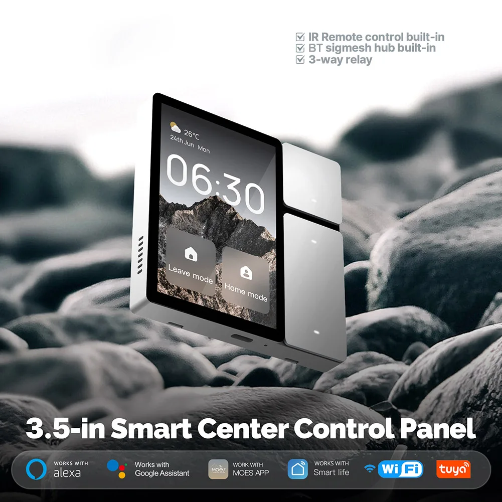 WiFi voor Tuya 3,5 inch touchscreen scèneschakelaar Smart touchscreen IR-afstandsbediening Multifunctioneel touchscreen-bedieningspaneel - Image 3