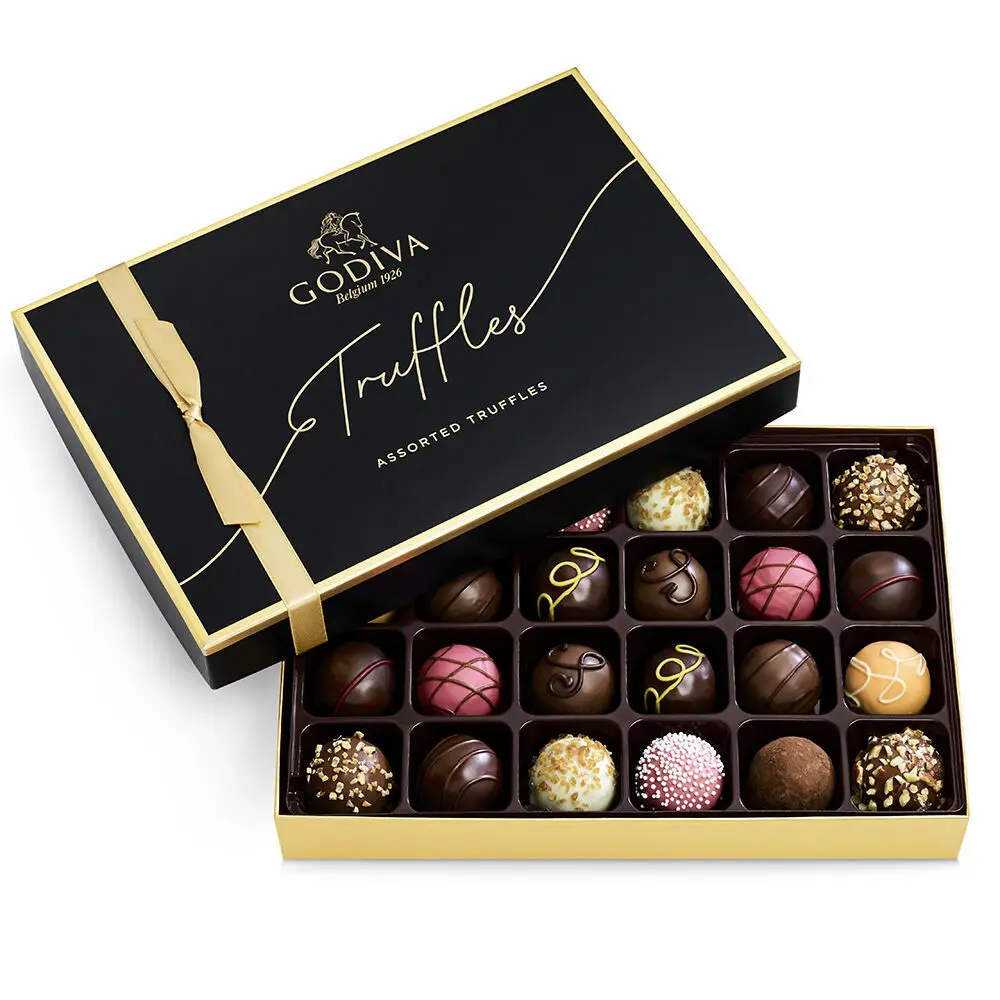 Custom Luxe Gift Papieren Chocolade Verpakking Fabrikant, Magnetische Chocolade Gift Verpakking Dozen Met Insert --- DH2001