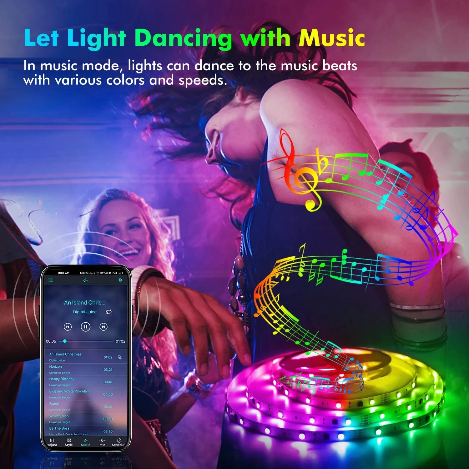 Smart LED Strip Verlichting 5050 RGB Bluetooth APP Afstandsbediening USB 5 V Led Tape Diode Flexibele Lint Lamp Kerst kamer Decor - Image 2