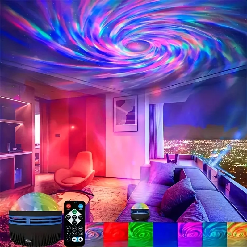 Northern Lights Sterrenhemelprojector LED-nachtlampje met afstandsbediening USB Een verscheidenheid aan stijlen voor thuis Slaapkamer Feestdecoratie