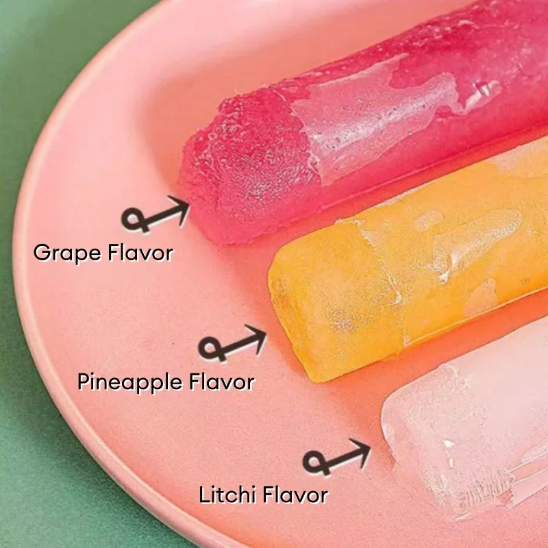 50~200PCs Disposable Ice Popsicle Mold Bags BPA Free Freezer Tubes Ice Candy Pops with Zip Seals for Kids Healthy Snacks - Image 4