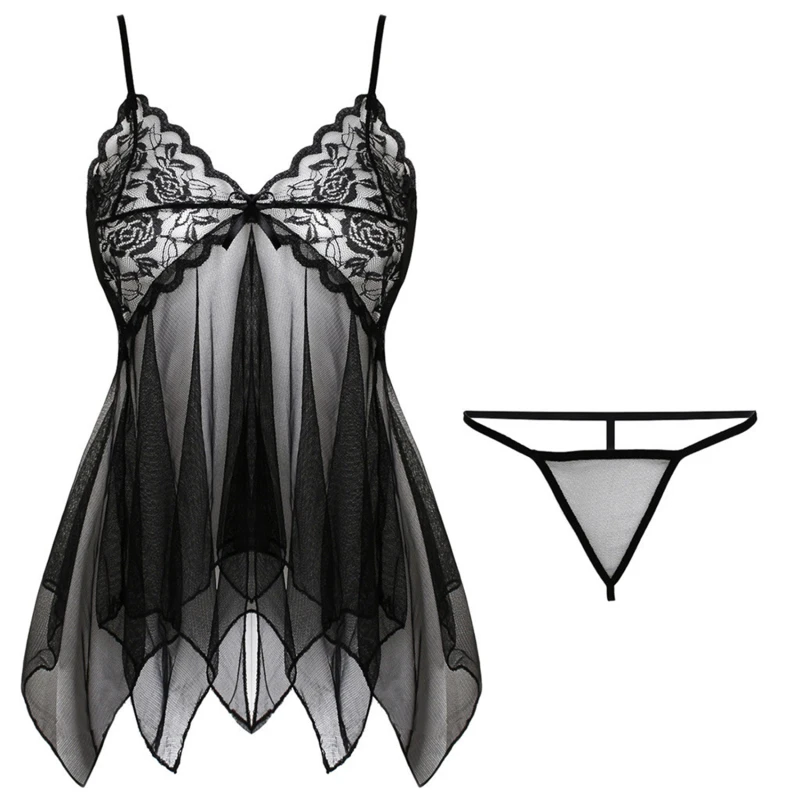 Sex Clothes Open Crotch Bra Lace Sleepwear Erotic Hot Sexy Costumes Wedding Erotic Bodysuit Women Babydolls Dress Sexy Lingerie - Image 2