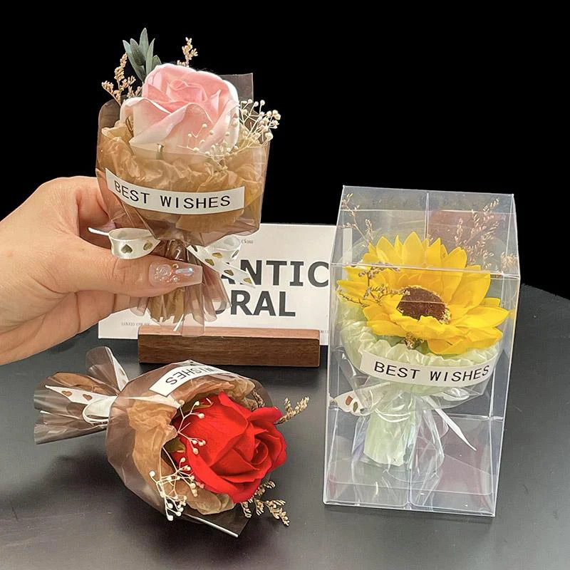 Doorzichtige geschenkdoos Plastic Mini Bloemboeketdoos Transparant PVC Gunstdozen Snoep Chocolade Verpakkingsdozen Feestartikelen - Image 4