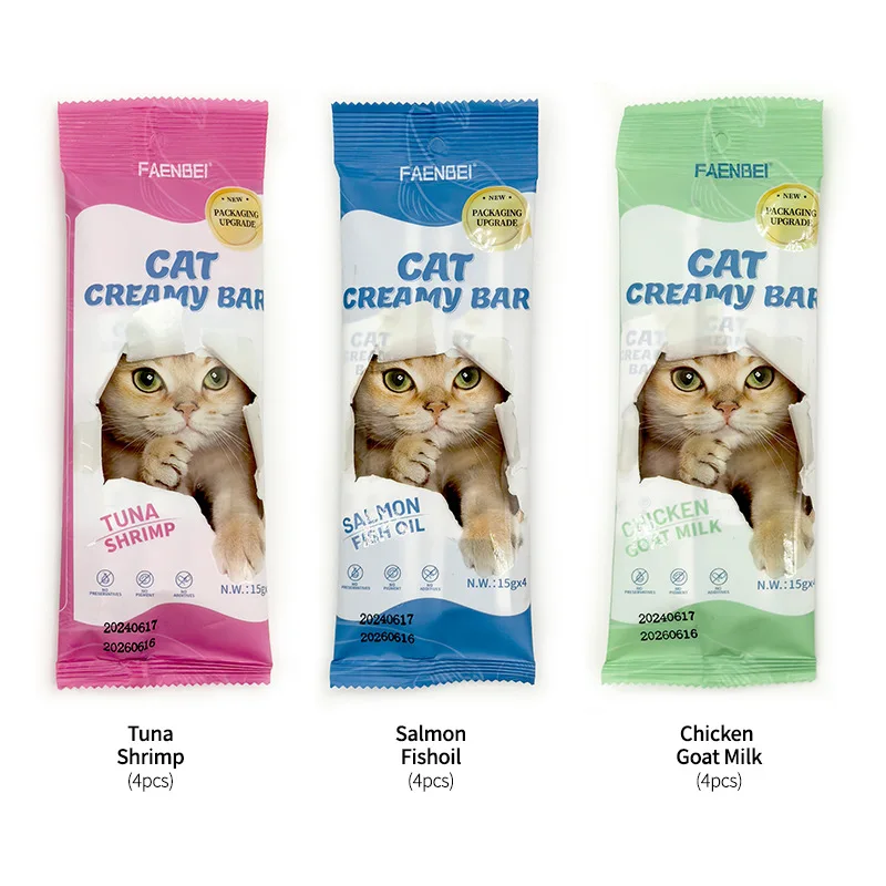 factory direct sales pet snacks cat food wet food cat creamy bar cat treats snacks strips - Image 3