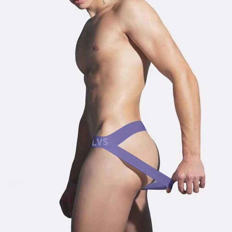 SexyMenFashion ORLVS modal men's thong sexy and low waist, sexy, double-buttock-lifting, free-to-take-off T pants Unique Underwear CoupleSurprise Soft Elastic Thong