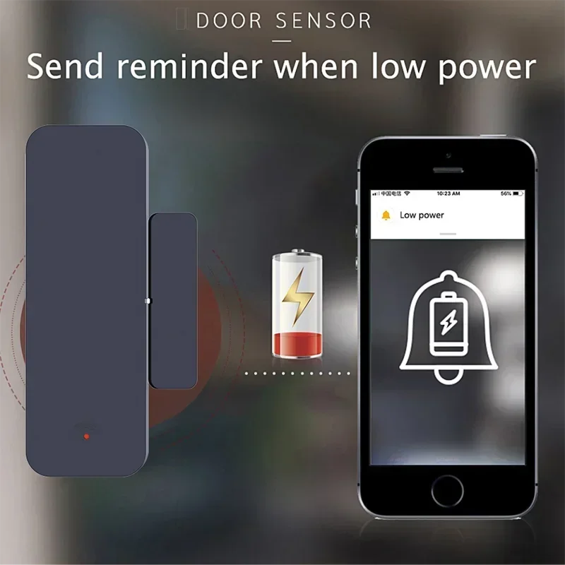 Tuya Zigbee Wifi Deursensor Raaminvoersensor Beveiliging Inbreker Magnetische sensor Alarm Smart Life Work met Alexa Google Home - Image 5
