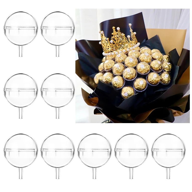 10/20 Stuks Clear Chocolade Doos Truffel Liner Bloem Bonbondoos Boeket Chocolade Bal Houder Case Valentijnsdag geschenkdoos