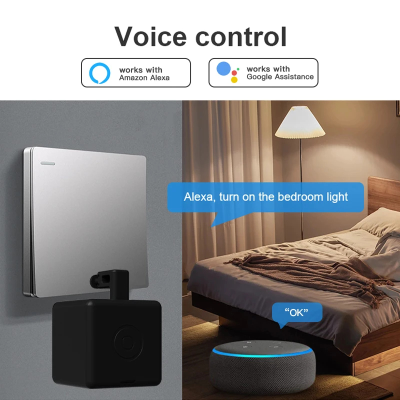 Tuya Zigbee Smart Fingerbot Schakelaar Bot Remoter Garage Gordijnen Knop Robot Pusher Werken Met Alexa Google Home Voice Assistant - Image 2