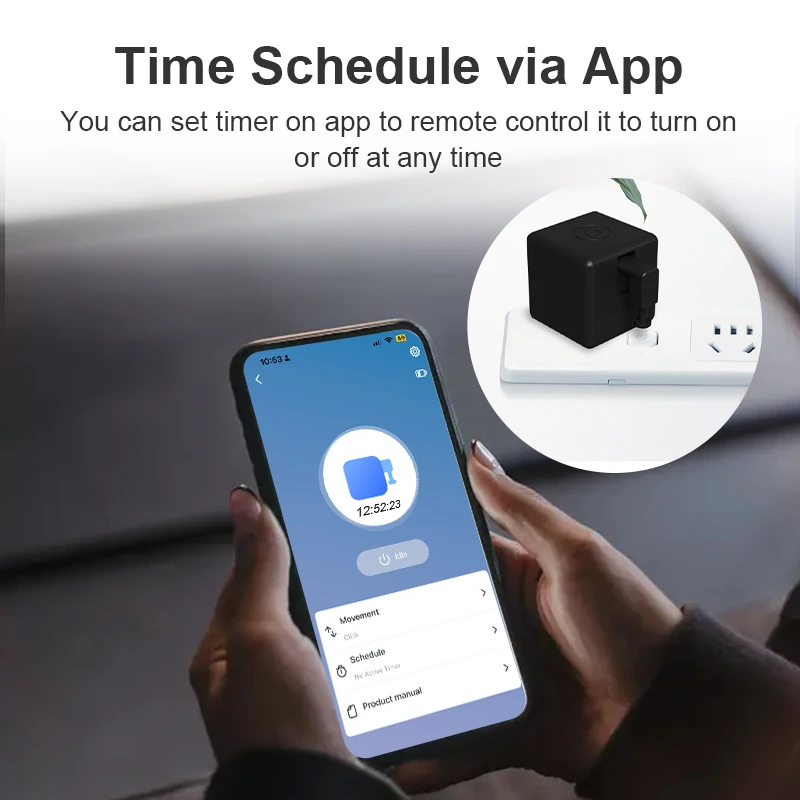 Tuya Zigbee Smart Fingerbot Schakelaar Bot Remoter Garage Gordijnen Knop Robot Pusher Werken Met Alexa Google Home Voice Assistant - Image 3