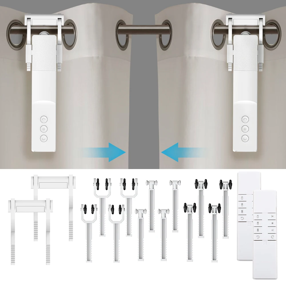 Zigbee Smart Curtain Driver Robot voor Roman I Type U Type Gordijnen Track Alexa Google Home Control Zemismart Motor Drivers